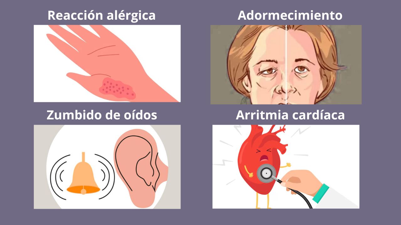 Efectos secundarios comunes de la anestesia dental