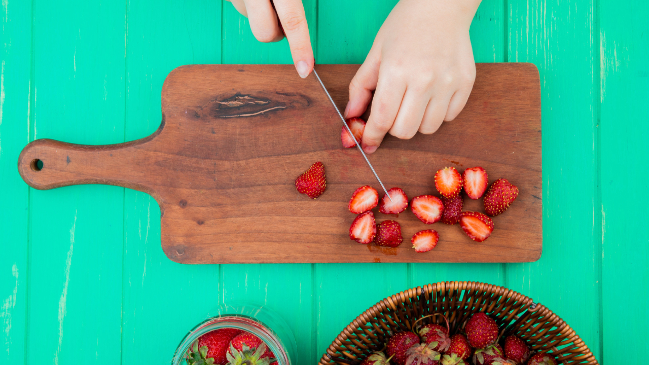 Fresas con sal y bicarbonato